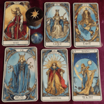 Carta del tarot celestial 